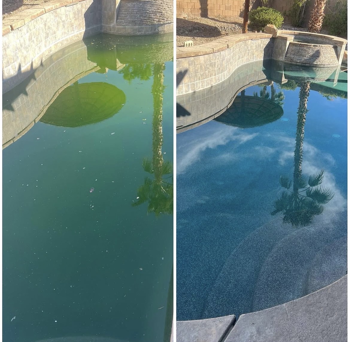 Green-to-Clean before and after